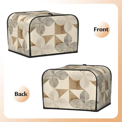 Boho Moroccan 4 Slice Toaster Cover Wide Slot Dustproof Bread Maker Cover Fingerprint Bakeware Protection Kitchen Appliance Cover Toaster Bag