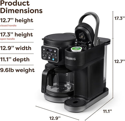 Keurig K-Duo Hot & Iced Single Serve & Carafe Coffee Maker, MultiStream Technology, 72oz Reservoir (Gen 2)