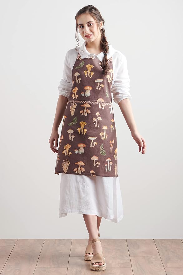 Maison d' Hermine 100% Cotton Apron for women with Pocket Kitchen Chef Apron for Men Cooking Spring Summer