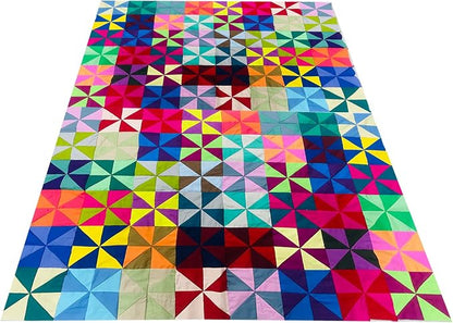 HANPATQUI 50PCS 10 x 10 inch Solid 100% Cotton Fat Quarters Fabric for Sewing and Quilting Bundles Precut Fabric Square for DIY Craft Patchwork