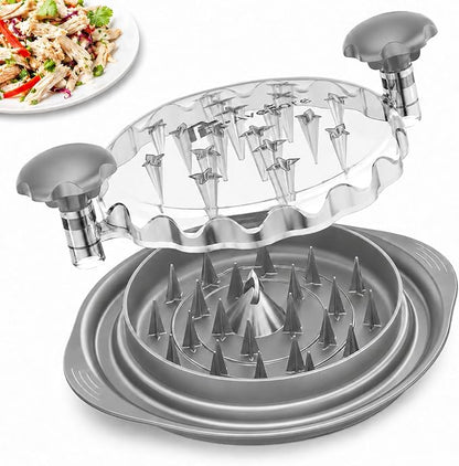 AveFare Chicken Shredder - 11Inch Large Chicken Shredder Tool Twist with Brush, Visible Meat Shredder, Ergonomic Handle, Strong Anti-Slip, BPA Free Dishwasher Safe, Suitable for Pork Beef Chicken