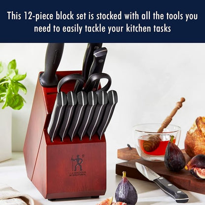 HENCKELS Dynamic Razor-Sharp 12-Piece Knife Set, Chef , Bread , Steak , German Engineered Informed by 100+ Years of Mastery