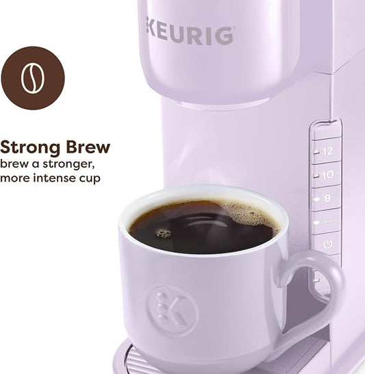 Keurig K-Express Single Serve K-Cup Pod Coffee Maker, 3 Brew Sizes, Strong Button Feature, 42oz Removable Reservoir, Lavender