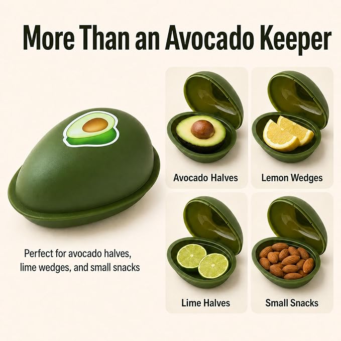 Avocado Keeper Avocado Saver Avocado Storage Containers Reusable Avocado Holder Organizer