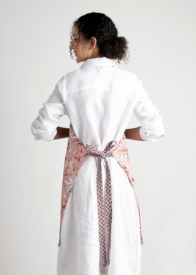 Maison d' Hermine 100% Cotton Apron for women with Pocket Kitchen Chef Apron for Men Cooking Spring Summer