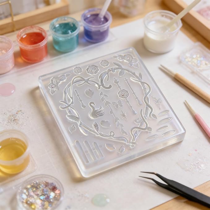 Sturdy Cygnus Silicone Featuring Elegant Vine Detail Suitable for Resin and Baking Use Artistics Sugar