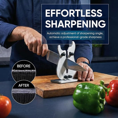 VQ-5 Professional Knife Sharpener | 3-Action Streamlined Guitar Design for Effortless Knife Sharpening - The Ultimate Tool for Precision 11 to 21 Degree Angles