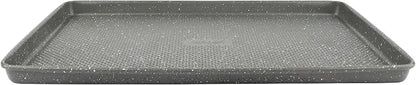 David Burke 15x10 Cookie Sheet – Carbon Steel, PFTE & PFOA Free, Oven Safe, Non-Toxic, Perfect for Baking and Roasting – Gray Speckle
