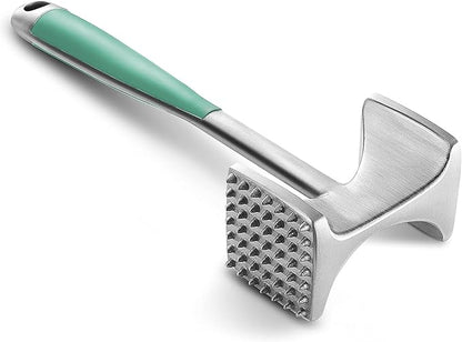 KITEXPERT Meat Tenderizer Hammer with Comfortable-Grip Handle, Dual-side Mallet for Kitchen, Heavy Duty Pounder For Tenderizing Steak, Beef and Fish, Mint Green