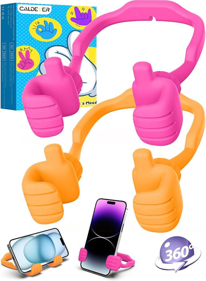 Graduation Gifts for Teens Girls Boys Kids Adults Gifts Cell Phone Stand: UPGRADE Adjustable Thumbs Up Lazy Phone Holder for Desk Fun Gadgets Birthday Gift Ideas for Teenager Women Trendy Stuff