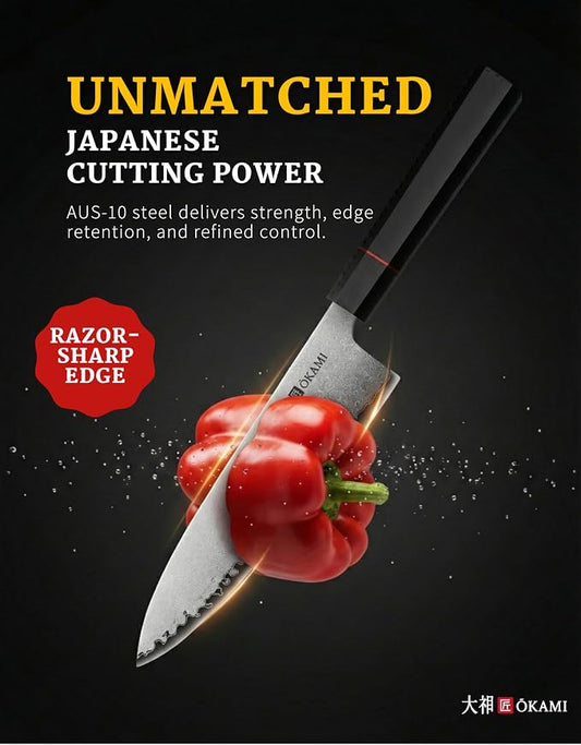 Chef Knife 8 Inch - Hand Forged Kitchen Knife with 67-Layer Japanese Damascus Steel, AUS-10 Core & G10 Handle - Ultra Sharp, Perfectly Balanced Gyuto Knife for Home Chefs and Professionals