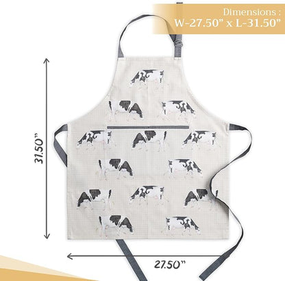 Maison d' Hermine 100% Cotton Apron for women with Pocket Kitchen Chef Apron for Men Cooking Spring Summer