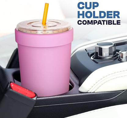 Frost Buddy Togo Buddy 30oz Stainless Steel Vacuum Insulated Tumbler To Go Coffee Cup – Iced Coffee Sleeve, Travel Mug, Thermal Cup for Hot & Cold Drinks, Dunkin Cup (Cowabunga)
