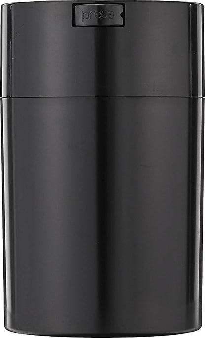 Coffeevac 1LB – Patented Airtight Container with Degassing Valve | Multi-use Vacuum Container Works as Smell Proof Containers for Ground Coffee and Coffee Bean Containers. Black