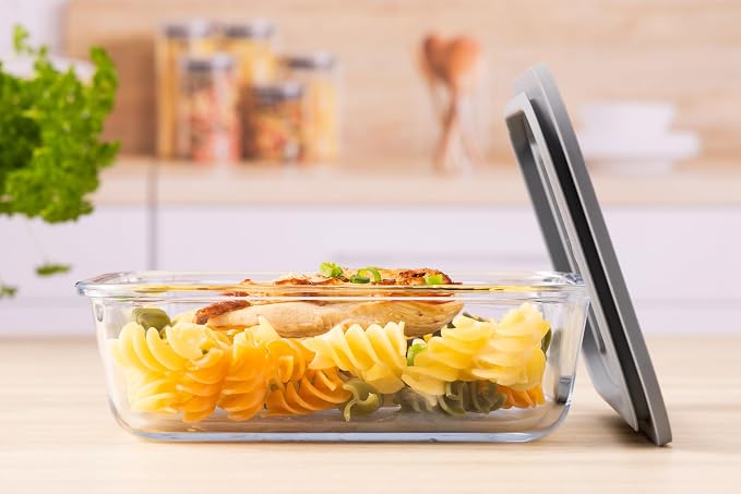 Kilner Fresh Storage 1.5 Litre Airtight Glass Container Durable Leakproof Lid with Vacuum Seal for Food Storage Leftovers Snacks Meal Prep Batch Cooking