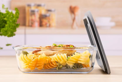 Kilner Fresh Storage 1.5 Litre Airtight Glass Container Durable Leakproof Lid with Vacuum Seal for Food Storage Leftovers Snacks Meal Prep Batch Cooking