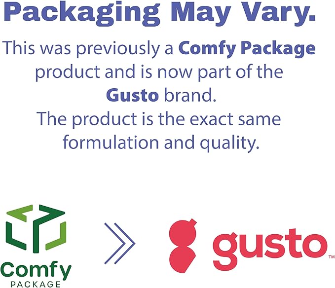 GUSTO 8 oz. Plastic Deli Disposable Food Storage Containers with Airtight Lids - [48 Sets] Slime Containers (Formerly Comfy Package)