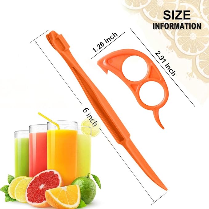 Orange Peeler Tools Citrus Peel Cutter Plastic Fruit Vegetable Slicer Cutter Lemon Peeler Opener Remover Fruit Tools Kitchen Accessories Cooking Knife Kitchen Gadgets (2)