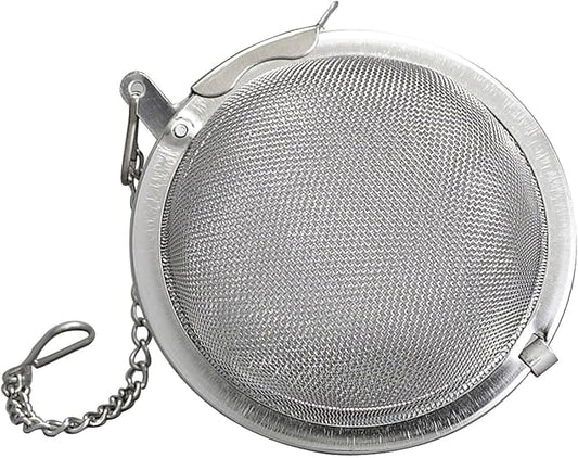 HIC Kitchen Jumbo Mesh Ball Tea Infuser, 18/8 Stainless Steel, For Loose Leaf Tea and Mulling Spices, 3-Inch