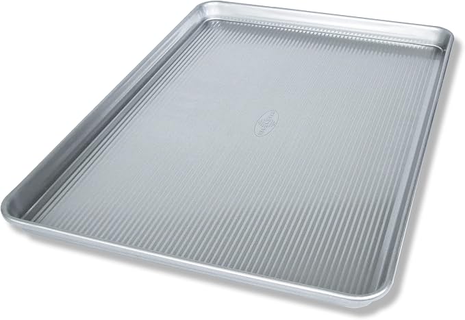 USA Pan Extra Large and Quarter Sheet Baking Pans with Nonstick Coating, Made in USA from Aluminized Steel