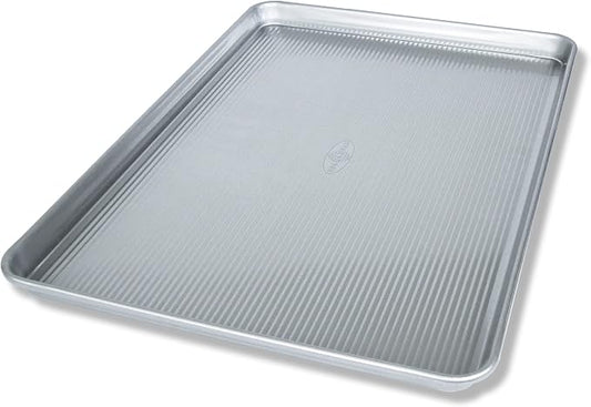 USA Pan Extra Large and Quarter Sheet Baking Pans with Nonstick Coating, Made in USA from Aluminized Steel