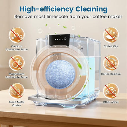 CPLIKE 24 Tablets Coffee Machine Cleaning Tablets Compatible with Jura Automatic Coffee Centers Machines, High Efficiency Cleaning and Longer Life Span, Park# 64308