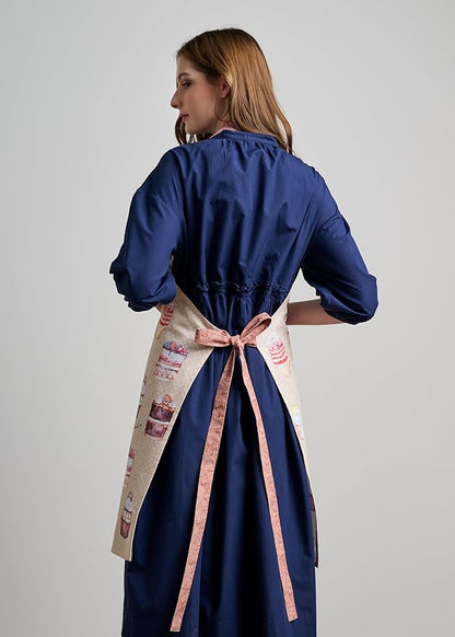 Maison d' Hermine 100% Cotton Apron for women with Pocket Kitchen Chef Apron for Men Cooking Spring Summer