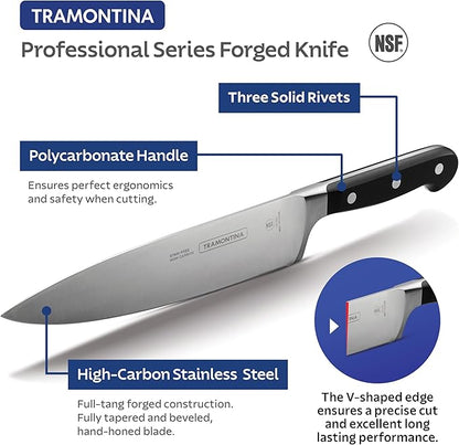 Tramontina Pro Series Forged 5-Inch Santoku Knife, Japanese Chef Knife