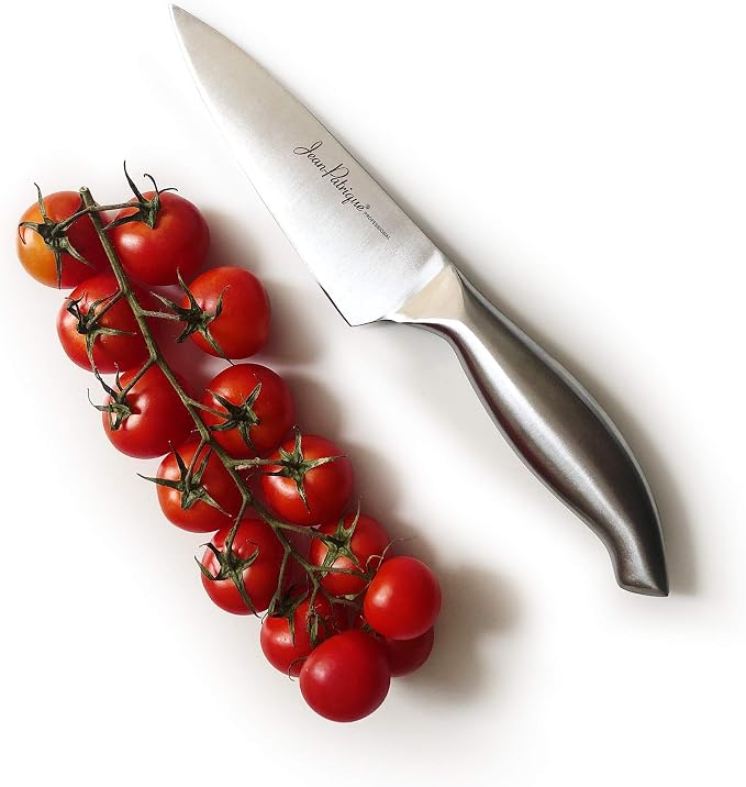 Jean-Patrique Professional Chef Knife Chopaholic - Ergonomic Stainless Steel Handle - Utility Knife for Chopping, Cutting, Dicing and Carving - 6 Inch