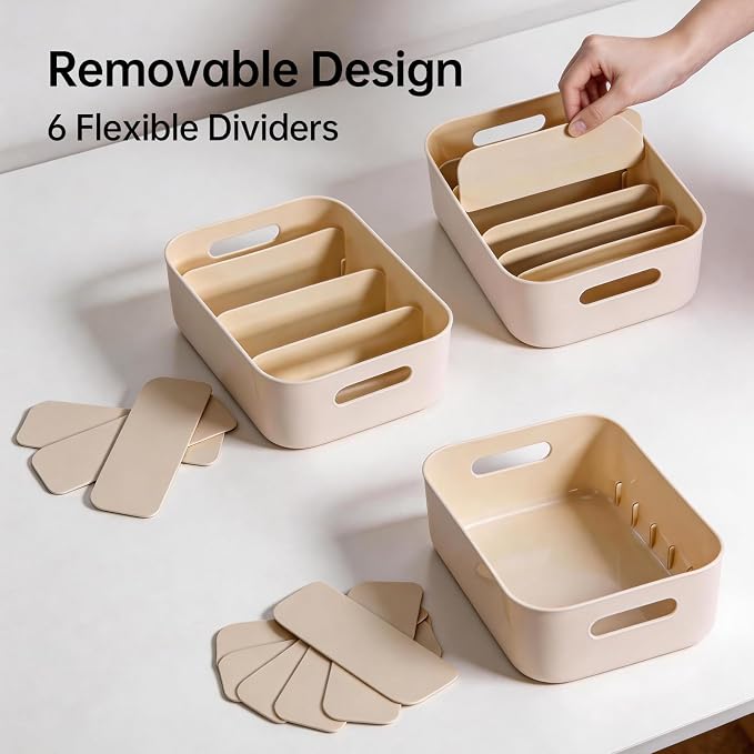 Seasoning Packet Organizer, 6 Compartments Plastic Packet Organizer Pantry Storage Caddy for Spice Packets, Kitchen Cabinet, Tea Bags