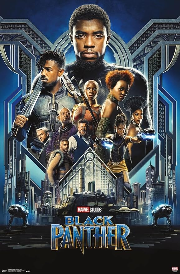 Marvel Black Panther - Group One Sheet Wall Poster, 19L" x 13W", Premium Unframed Version