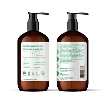 Everyone Liquid Hand Soap, 12.75 Ounce (Pack of 3), Spearmint and Lemongrass, Plant-Based Cleanser with Pure Essential Oils