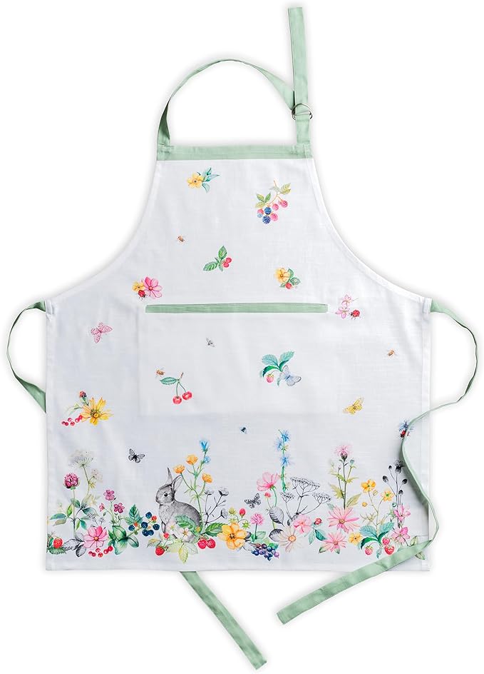 Maison d' Hermine 100% Cotton Apron for women with Pocket Kitchen Chef Apron for Men Cooking Spring Summer