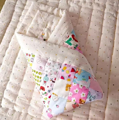 6PCS 9.8" x 9.8"(25 * 25CM) Quilting Fat Quarters Fabric Bundles, for Sewing Crafting,Print Floral Striped Polka Dot 100% Cotton Gingham Fabric (Bow Mix, 25 * 25cm)