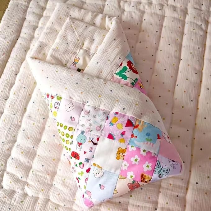6PCS 9.8" x 9.8"(25 * 25CM) Quilting Fat Quarters Fabric Bundles, for Sewing Crafting,Print Floral Striped Polka Dot 100% Cotton Gingham Fabric (Strawberry, 25 * 25cm)