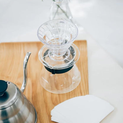 Hario V60 Plastic Coffee Dripper, Size 03, Clear