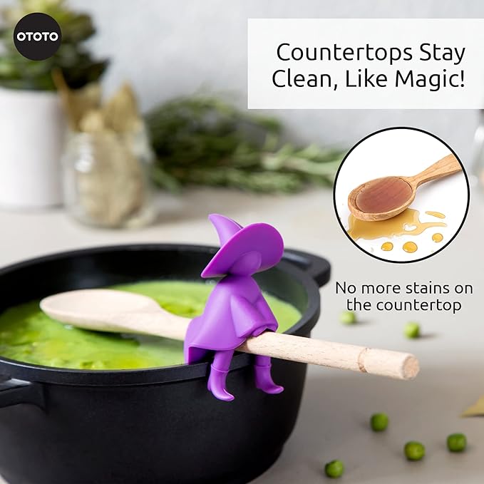 Funny Spoon Holder by OTOTO - Spoon Rest for Stove Top - Cooking Gadgets, Cooking Gifts, Cool Kitchen Gadgets, Cool Gifts, Cute Kitchen Accessories