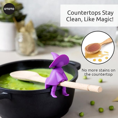 Funny Spoon Holder by OTOTO - Spoon Rest for Stove Top - Cooking Gadgets, Cooking Gifts, Cool Kitchen Gadgets, Cool Gifts, Cute Kitchen Accessories
