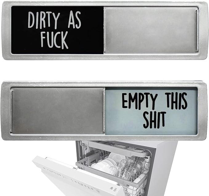 Kitchen Dishwasher Clean Dirty Magnet Funny Sign for Home Organization, Kitchen Gadgets, Home Decor, Kitchen Accessories, Dirty Clean Indicator Slider, Laundry Room Organization Magnets, Cute