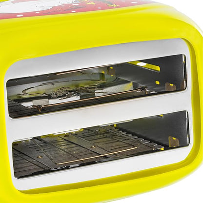 Uncanny Brands Dr. Seuss How the Grinch Stole Christmas Toaster, 2-Slice Holiday Breakfast Gift, Grinch Face Toast Design