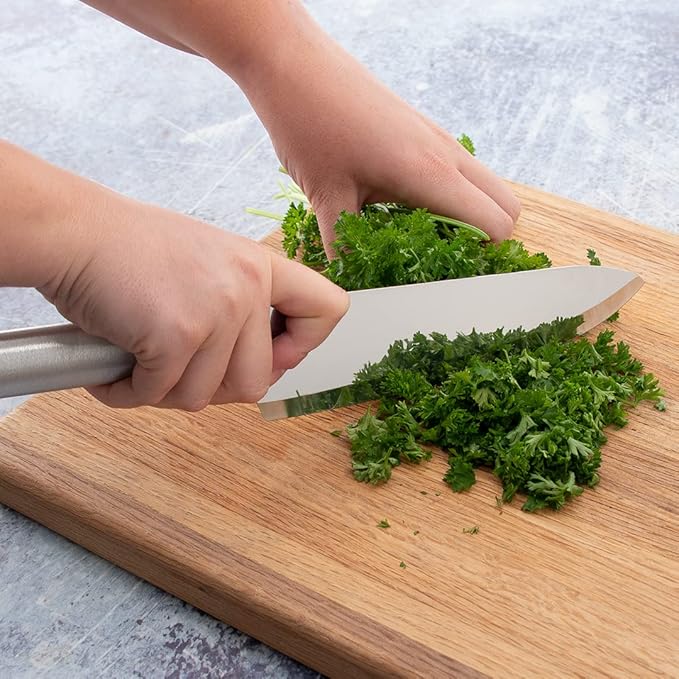 Rada Cutlery French Chef Knife (R131), 8.5" Stainless Steel Blade, Silver Handle, Pack of 2