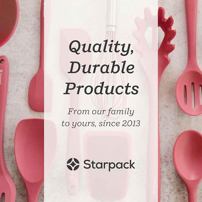 Starpack 'Head Turner' XL Premium Silicone Turner and Slotted Spatula - 13.5" Turning Spatulas High Heat Resistant to 600°F - Silicone Slotted Spatulas for Cooking - Non Stick Rubber Turning Spatula