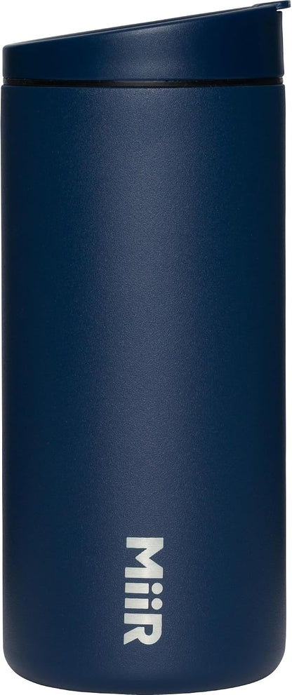 MiiR Flip Traveler 12oz | Double-Wall Vacuum Insulated with Flip Lid, BPA-Free Stainless Steel Construction, Insulated Tumbler for Hot or Cold Drinks