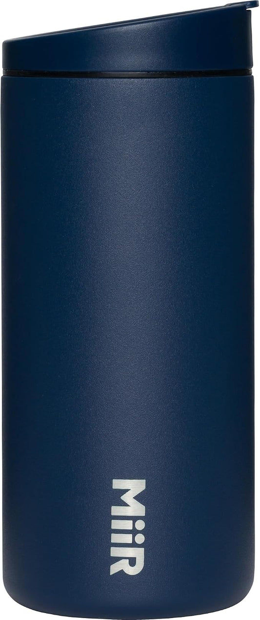 MiiR Flip Traveler 12oz | Double-Wall Vacuum Insulated with Flip Lid, BPA-Free Stainless Steel Construction, Insulated Tumbler for Hot or Cold Drinks
