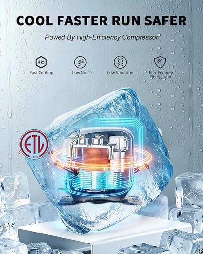 Commercial Ice Maker Machine Head Only, 450lbs/24H ETL Commercial Ice Maker with Self-Cleaning, DOE&CEC Energy-efficient,48 Hours Timer, Stainless Steel Ice Maker for Restaurant Bar Cafe Hotel
