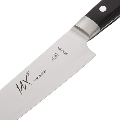 Mercer Culinary Mx3 Premium San Mai VG-10 Steel Core Blade Sujihiki Knife, 270mm10.6 Inch,Black