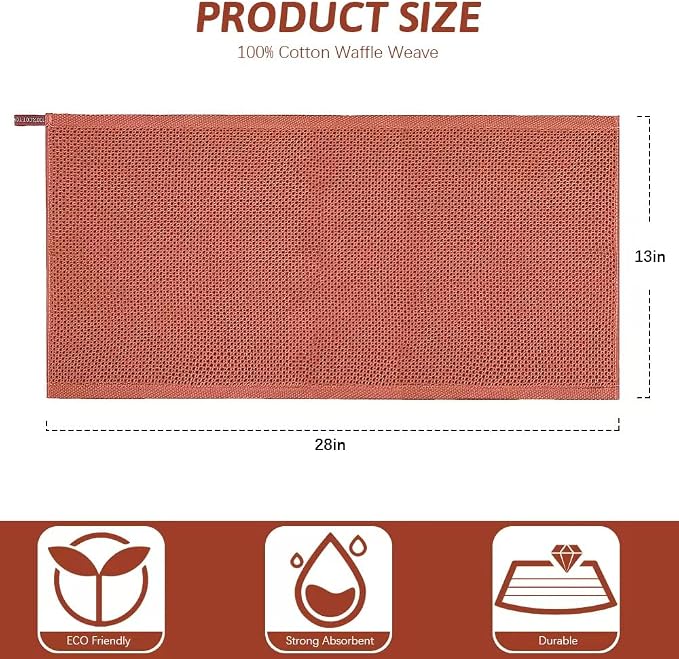 Nialnant Kitchen Hand Towels, 13 x 28 Inches, 100% Cotton Dish Towel for Home, Soft Dish Cloth for Kitchen, Super Absorbent Tea and Bar Towels
