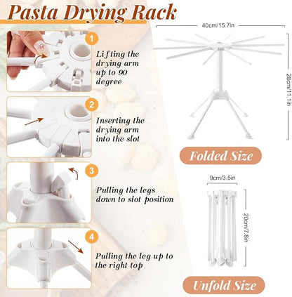 Geetery 5 Pieces Ravioli Mold Set, 12 Holes Ravioli Maker Press, 3 Pasta Cutter Stamps, Wood Rolling Pin, Pasta Making Tools, Pelmeni Mold, Manual, Stainless Steel, White, Silver, Wood Color