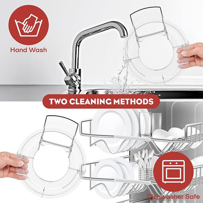 GVODE Pouring Shield for KitchenAid Mixer & Splash Guard Attachment - Universal Fits 5.5-8QT Bowl-Lift Stand Mixers, Compatible with Professional 600/650/6500 Design Series, Only Stainless Steel Bowl