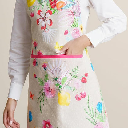 Maison d' Hermine 100% Cotton Apron for women with Pocket Kitchen Chef Apron for Men Cooking Spring Summer